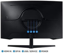 Load image into Gallery viewer, 27" Samsung Odyssey G5 G55C QHD Curved Gaming Monitor, 165Hz refresh rate and 1ms response time (MPRT), 1000R Curved Screen, AMD FreeSync, Middle East Version (New Launch) - LS27CG552EMXUE