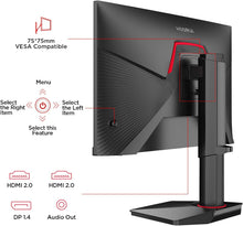 Load image into Gallery viewer, KOORUI G2511E Gaming Monitor, 24.5" FHD IPS 320Hz 1ms GTG, HDR400 95% DCI-P3, Adaptive Sync Compatible, Tilt Height and Vertical Adjustable, 2x HDMI 2.0 1x DP 1.4