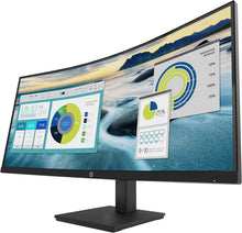 Load image into Gallery viewer, HP P34HC G4 34" WQHD Curved Monitor, Vertical Alignment - 3440 x 1440 - 250 Nit - 100 Hz RR - HDMI - Display Port