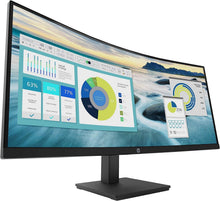 Load image into Gallery viewer, HP P34HC G4 34" WQHD Curved Monitor, Vertical Alignment - 3440 x 1440 - 250 Nit - 100 Hz RR - HDMI - Display Port
