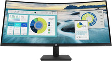 Load image into Gallery viewer, HP P34HC G4 34&quot; WQHD Curved Monitor, Vertical Alignment - 3440 x 1440 - 250 Nit - 100 Hz RR - HDMI - Display Port
