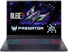 Load image into Gallery viewer, Acer Predator Helios Neo 16S AI Gaming Notebook - Raptor Lake -ULTRA 9-275HX 24-Cores Processor 16-GB 6400- 1-TB SSD 8-GB NVIDIA GeForce RTX5060 GDDR7 GC 16"OLED 240HZ DCI P3 100 DDS NVIDIA 4-Zones RGB BKB W11 (OBSIDIAN Black, NEW)