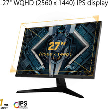 Load image into Gallery viewer, ASUS VG27AQ1A TUF Gaming Monitor – 27 inch WQHD (2560 x 1440), IPS, 170Hz