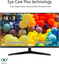 Load image into Gallery viewer, ASUS VY279HE Eye Care Monitor – 27 inch FHD (1920 x 1080), IPS, 75Hz, IPS, 1ms (MPRT)