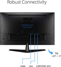 Load image into Gallery viewer, ASUS VY279HE Eye Care Monitor – 27 inch FHD (1920 x 1080), IPS, 75Hz, IPS, 1ms (MPRT)