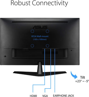 ASUS VY279HE Eye Care Monitor – 27 inch FHD (1920 x 1080), IPS, 75Hz, IPS, 1ms (MPRT)