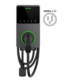 Autel (US - MaxiCharger Home 40A - AC Wallbox EV Charger With In-Body Holster Cable & Input plug NEMA 14-50)