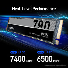 Load image into Gallery viewer, Lexar NM790 2TB NVMe M.2 2280 PCIe Gen 4×4 SSD
