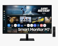 Load image into Gallery viewer, Samsung 32" M7 M70F Smart Monitor (AI &amp; Smart Features) 4K (3,840 x 2,160) 60hz, USB Type C, Simple Stand, for Entertainment and Work,( LS32FM702UMXUE )
