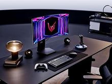 Load image into Gallery viewer, LG 34GS95QE 34-inch Ultragear OLED Curved Gaming Monitor WQHD 1440p 800R 240Hz 0.03ms AMD FreeSync Premium Pro NVIDIA G-Sync HDMI 2.1 DisplayPort Tilt/Height/Swivel Stand Black
