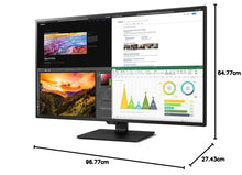 Load image into Gallery viewer, LG 43UN700 43 Inch (107.95 cm) IPS Display with USB Type-C and HDR10, 4 HDMI inputs, 3840 x 2160 pixel Monitor (Black)
