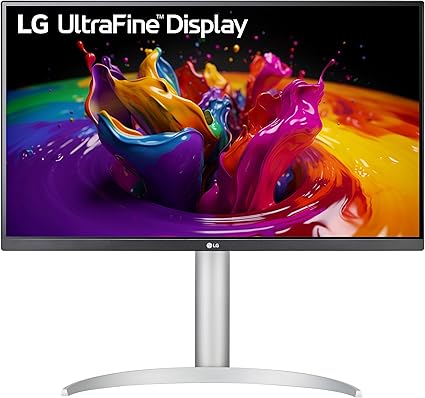 LG 27UP850K-W 27-inch Ultrafine 4K UHD (3840 x 2160) IPS Computer Monitor, 60Hz, 5ms, DisplayHDR 400, Built-in Speaker, HDMI, DisplayPort, USB Type-C 90W PD, Tilt/Height/Pivot Adjustable Stand, White