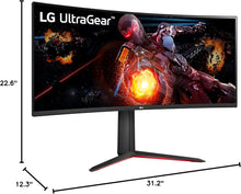 Load image into Gallery viewer, LG UltraGear QHD 34-Inch Curved Gaming Monitor 34GP63A-B, VA with HDR 10 Compatibility and AMD FreeSync Premium, 160Hz, Black
