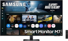 Load image into Gallery viewer, Samsung 43" M7 M70F Smart Monitor (AI &amp; Smart Features) 4K (3,840 x 2,160) 60hz, USB Type C, Simple Stand, Big screen for Entertainment and Work,( LS43FM702UMXUE )
