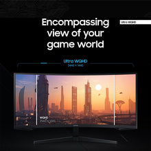 Load image into Gallery viewer, Samsung 34" Odyssey G5  Ultra-Wide  Gaming Monitor with 1000R Curved Screen | 165Hz, 1ms, FreeSync Premium, Large Display, Eye Comfort --LC34G55TWWPXEN--
