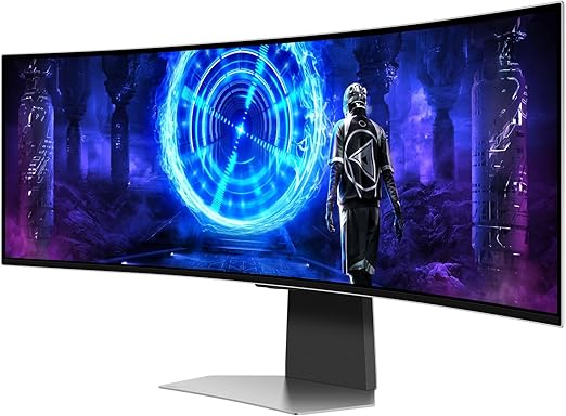 Samsung 49 Inch Gaming Monitor G9 G952 Odyssey OLED  Glare Free Smart DQHD (5,120 x 1,440), 240Hz Response Time 0.03Ms Screen  1800R - LS49DG952SMXUE