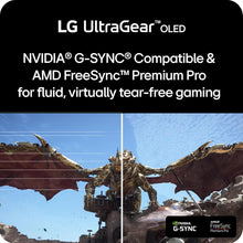 Load image into Gallery viewer, LG 34GS95QE 34-inch Ultragear OLED Curved Gaming Monitor WQHD 1440p 800R 240Hz 0.03ms AMD FreeSync Premium Pro NVIDIA G-Sync HDMI 2.1 DisplayPort Tilt/Height/Swivel Stand Black
