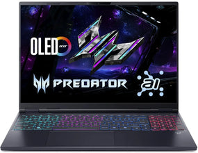 Acer Predator Helios Neo 16S AI Gaming Notebook - Raptor Lake -ULTRA 9-275HX 24-Cores Processor 16-GB 6400- 1-TB SSD 8-GB NVIDIA GeForce RTX5060 GDDR7 GC 16"OLED 240HZ DCI P3 100 DDS NVIDIA&nbsp; 4-Zones RGB BKB W11 (OBSIDIAN Black, NEW)