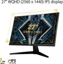 Load image into Gallery viewer, ASUS VG27AQ1A TUF Gaming Monitor – 27 inch WQHD (2560 x 1440), IPS, 170Hz

