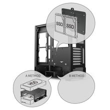 Load image into Gallery viewer, Ease EC123BM Panoramic Mesh ATX Gaming Case With Three ARGB Fans
