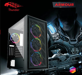 Thunder Gaming Case (Armour) | With 3x RGB Fans