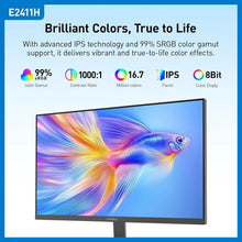 Load image into Gallery viewer, Koorui E2411H Gaming Monitor 24 Inch 120Hz IPS FHD 99% sRGB FreeSync VESA Mount HDMI 1.4 VGA
