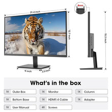 Load image into Gallery viewer, Koorui E2411H Gaming Monitor 24 Inch 120Hz IPS FHD 99% sRGB FreeSync VESA Mount HDMI 1.4 VGA
