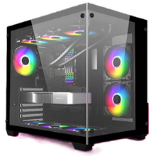 Load image into Gallery viewer, Ease EC124B ARGB Tempered Glass Mid-Tower ATX Gaming Case - Black
