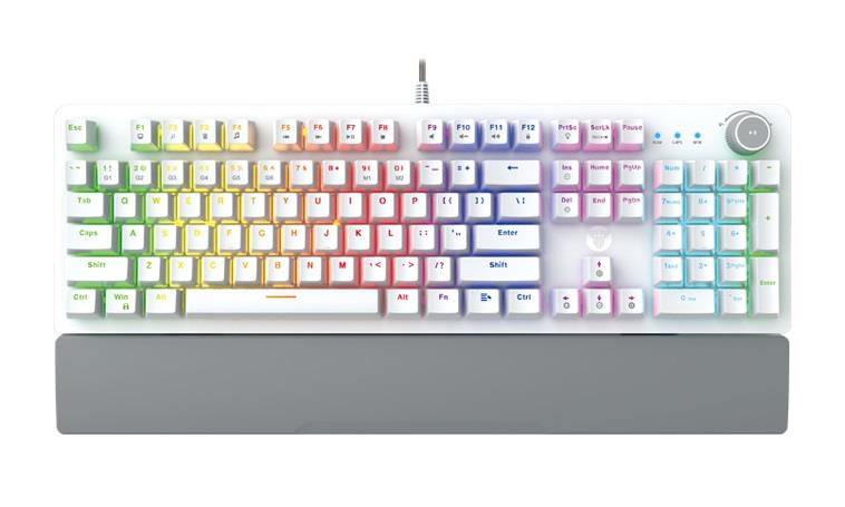 853 Key Fantech MAXPOWER MK853 Blue switches,104 keys, Mechanical Gaming Keybo ...