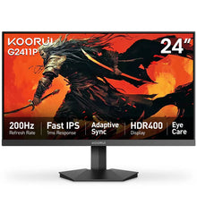 Load image into Gallery viewer, KOORUI   G2411P   24-inch   IPS   FHD   200Hz   Gaming   Monitor
