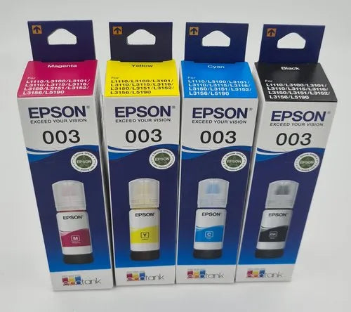 Printer Ink Tank 003 Epson 003 Ink 65ml 4 Colors Cartridge – Acom Distributors