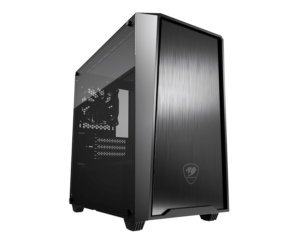 COUGAR MG130-G Black Micro ATX Mini Tower Elegant and Compact Case with Tempered Glass