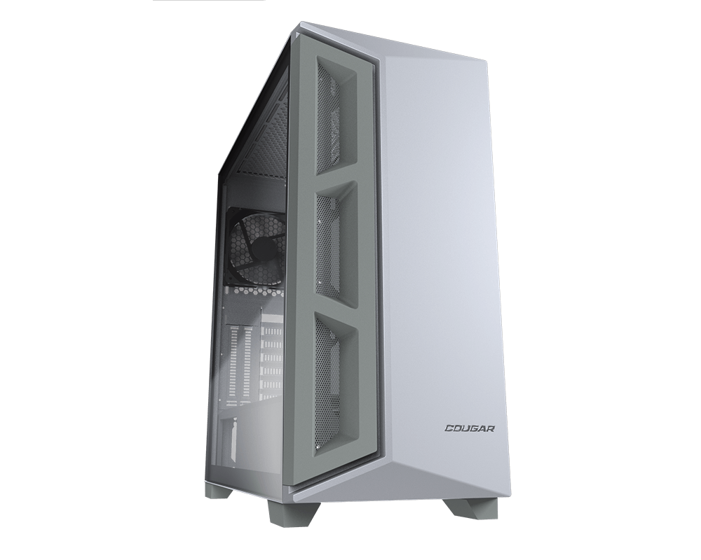 Cougar Dark Blader X5 Mid Tower PC Case with Superior Airflow – White