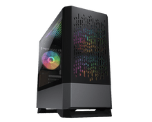 Load image into Gallery viewer, Cougar MG140 AIR RGB (Iron Grey) Mini Tower Gaming Case with 3 ARGB Fan
