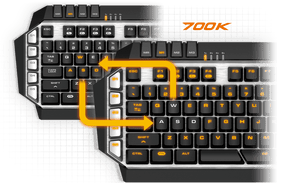 Cougar 700K Mechanical Gaming Keyboard (Black Cherry Switch)